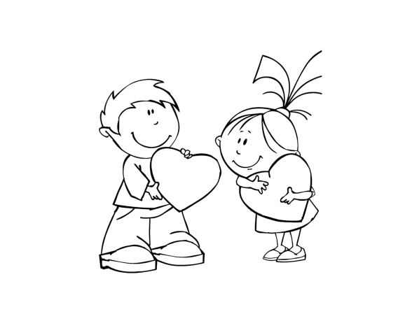 Coloring pages for Valentine's Day 60 pieces - Print or download for free